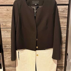 Metaphor Black and Cream Blazer